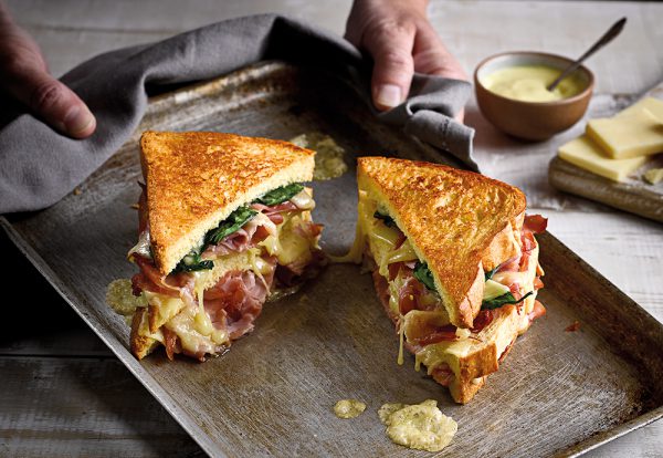 Ham & Melted Cheese Sandwich recipe using St Pierre Brioche Loaf