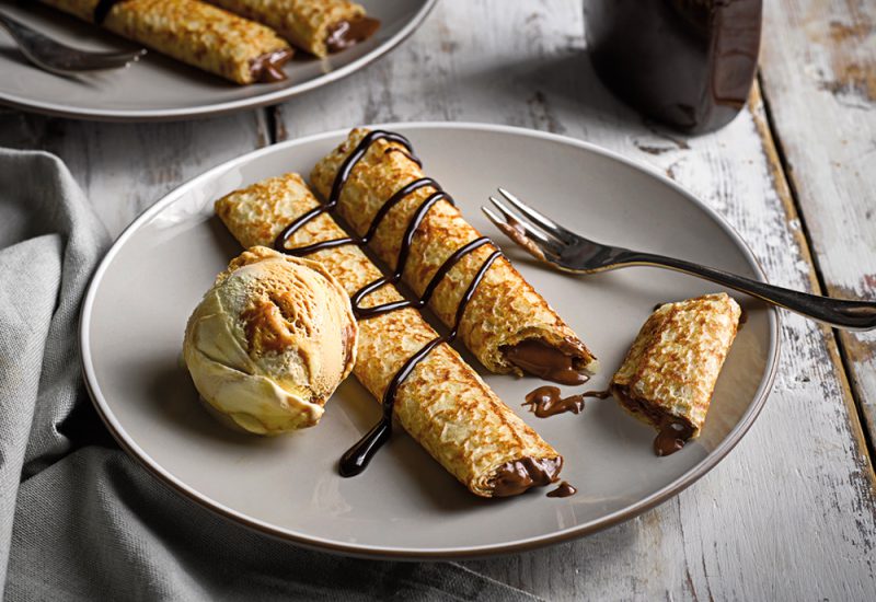 Chocolate Filled Crêpes St Pierre Bakery